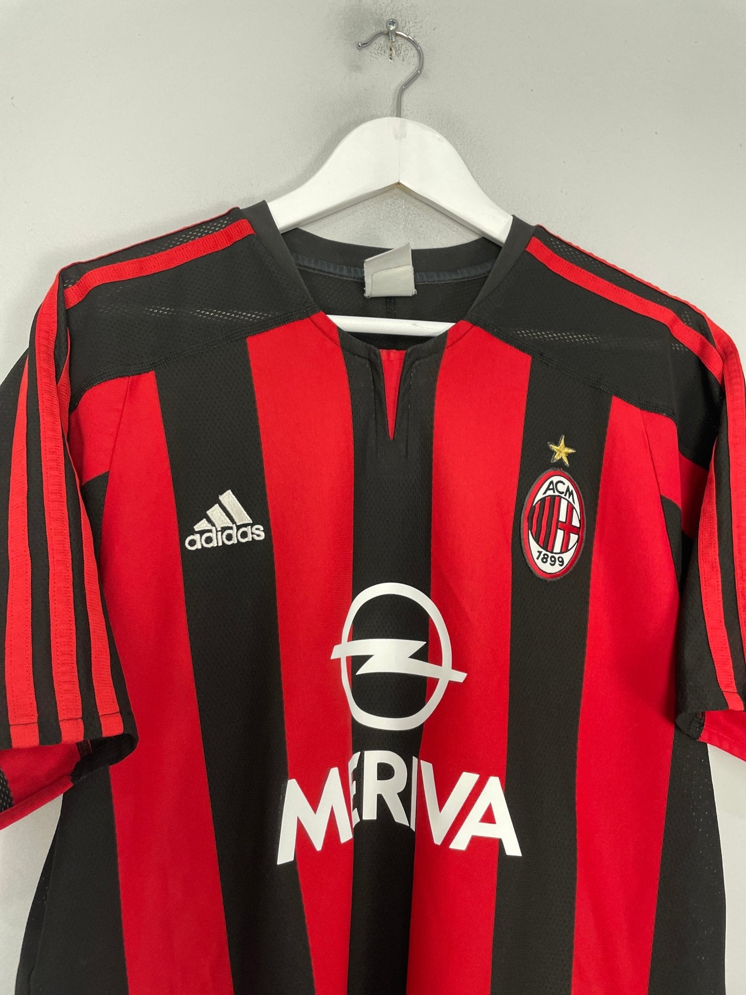 Shop 2003/04 AC MILAN SHEVCHENKO #7 HOME SHIRT (M) ADIDAS, classic football shirts, vintage football shirts & retro soccer jerseys at Cult Kits