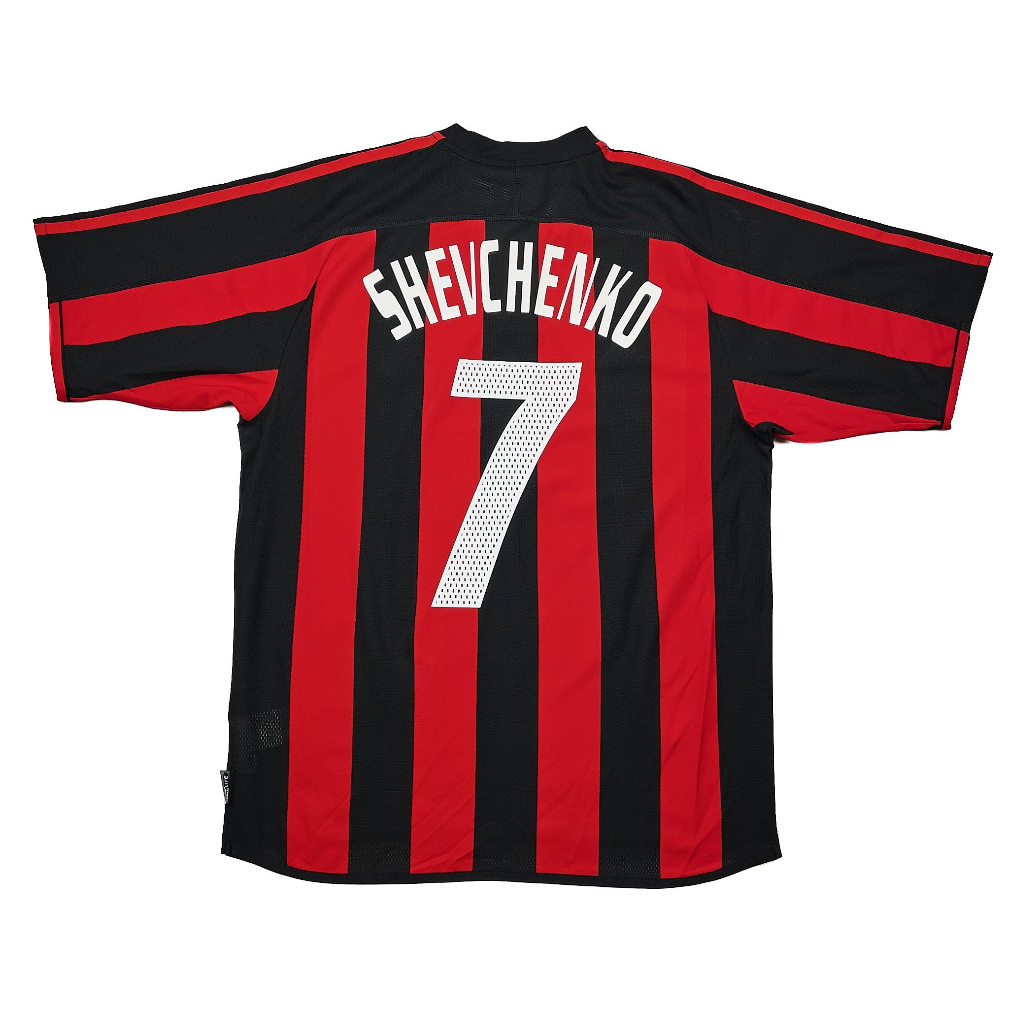 Buy 2003/04 AC Milan Shevchenko 7 Home Shirt (M) Adidas ~ Free worldwide shipping ~ Authentic Vintage Football Shirts from Cult Kits