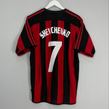 Shop 2003/04 AC MILAN SHEVCHENKO #7 HOME SHIRT (M) ADIDAS, classic football shirts, vintage football shirts & retro soccer jerseys at Cult Kits