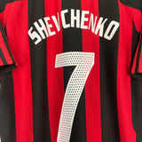 Shop 2003/04 AC MILAN SHEVCHENKO #7 HOME SHIRT (M) ADIDAS, classic football shirts, vintage football shirts & retro soccer jerseys at Cult Kits