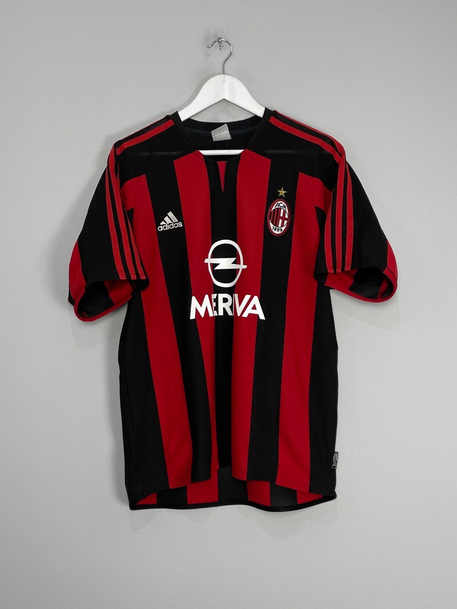 Shop 2003/04 AC MILAN SHEVCHENKO #7 HOME SHIRT (M) ADIDAS, classic football shirts, vintage football shirts & retro soccer jerseys at Cult Kits
