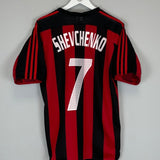 2003/04 AC MILAN SHEVCHENKO 7 HOME SHIRT (M) ADIDAS - Cult Kits - Medium - Buy Vintage Football Shirts, Authentic Retro Football Shirts For Sale, Classic Football Shirts & Soccer Jersey