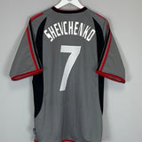 2003/04 AC MILAN SHEVCHENKO 7 THIRD SHIRT (L) ADIDAS - Cult Kits - Large - Buy Vintage Football Shirts, Authentic Retro Football Shirts For Sale, Classic Football Shirts & Soccer Jersey