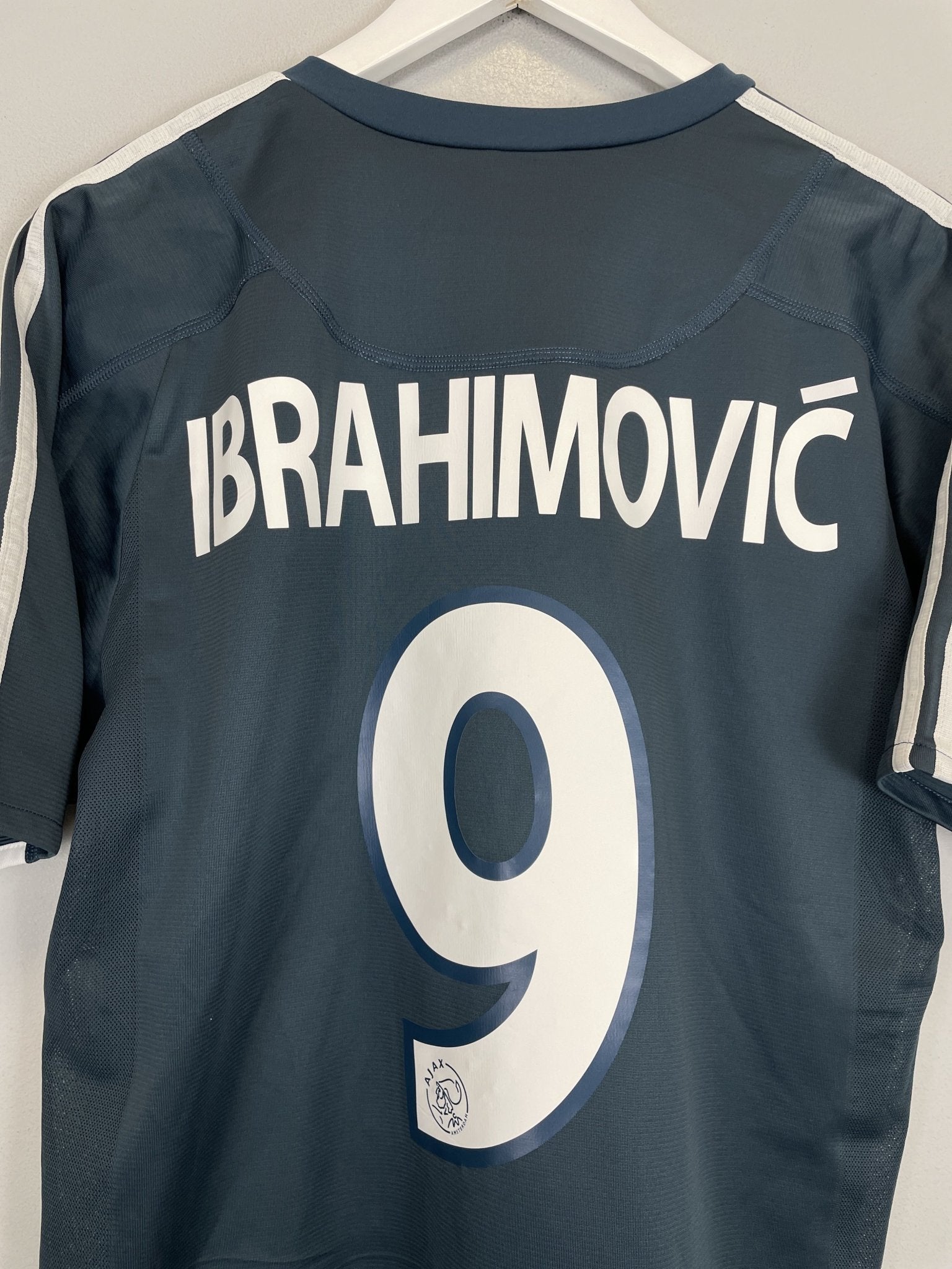 Shop 2003/04 AJAX IBRAHIMOVIC #9 AWAY SHIRT (S) ADIDAS, classic football shirts, vintage football shirts & retro soccer jerseys at Cult Kits