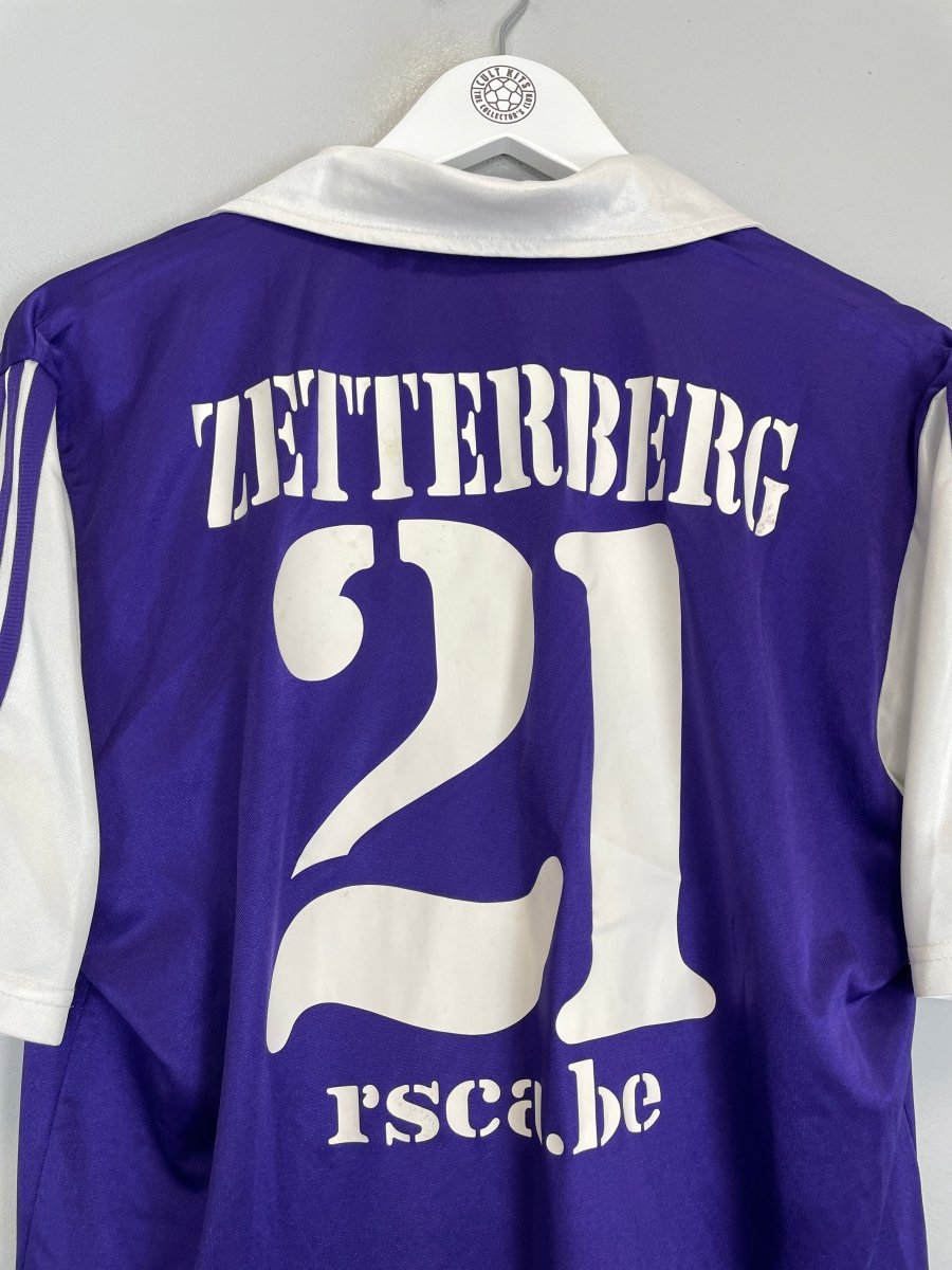 2003/04 ANDERLECHT ZETTERBURG 21 AWAY SHIRT (M) ADIDAS - Cult Kits - Medium - Buy Vintage Football Shirts, Authentic Retro Football Shirts For Sale, Classic Football Shirts & Soccer Jersey