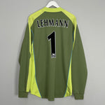 Shop 2003/04 ARSENAL LEHMANN #1 GK SHIRT (L) NIKE, classic football shirts, vintage football shirts & retro soccer jerseys at Cult Kits