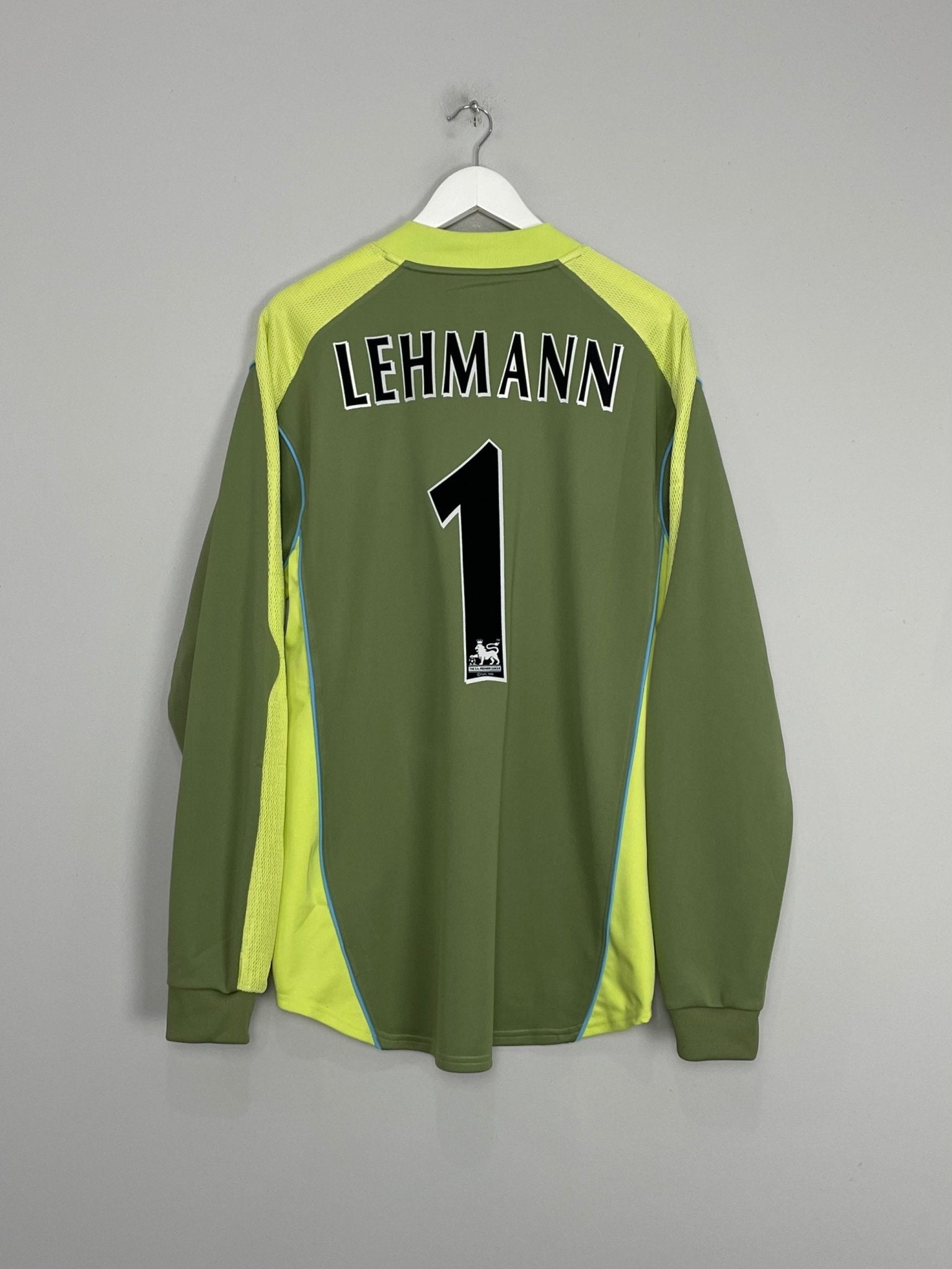 Shop 2003/04 ARSENAL LEHMANN #1 GK SHIRT (L) NIKE, classic football shirts, vintage football shirts & retro soccer jerseys at Cult Kits