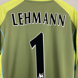 Shop 2003/04 ARSENAL LEHMANN #1 GK SHIRT (L) NIKE, classic football shirts, vintage football shirts & retro soccer jerseys at Cult Kits