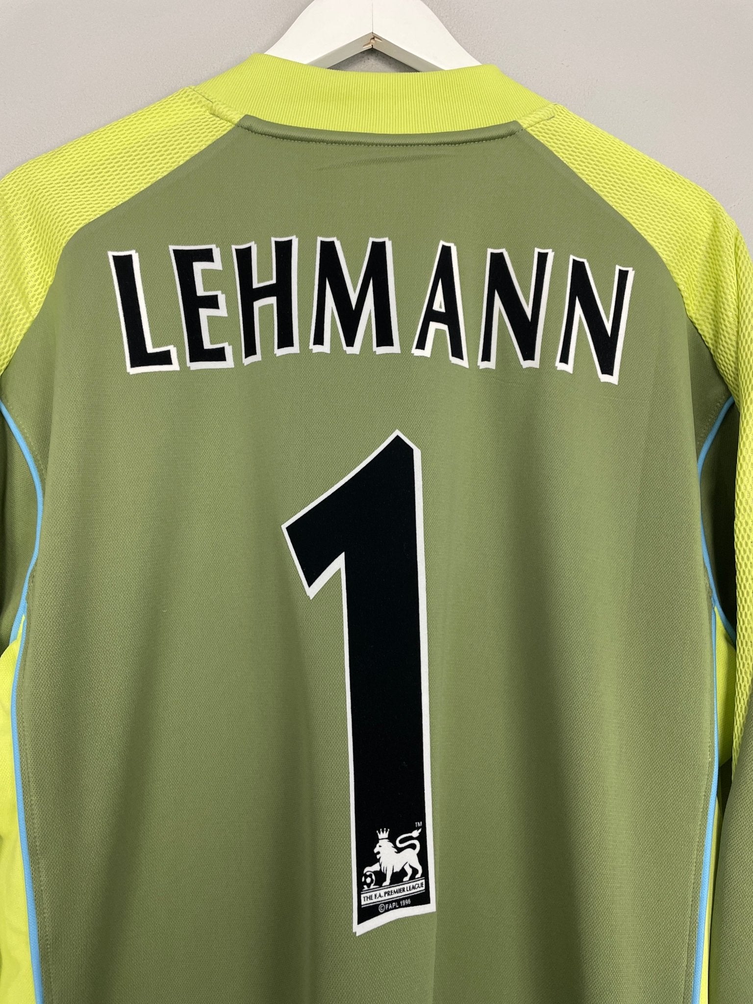 Shop 2003/04 ARSENAL LEHMANN #1 GK SHIRT (L) NIKE, classic football shirts, vintage football shirts & retro soccer jerseys at Cult Kits