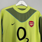 Shop 2003/04 ARSENAL LEHMANN #1 GK SHIRT (L) NIKE, classic football shirts, vintage football shirts & retro soccer jerseys at Cult Kits