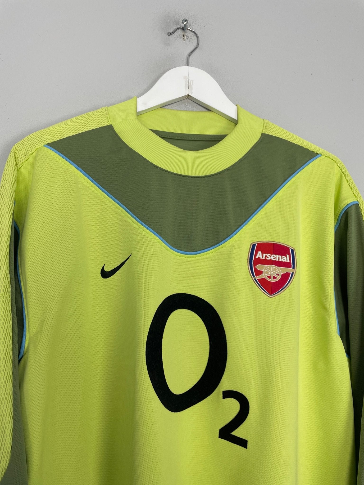 Shop 2003/04 ARSENAL LEHMANN #1 GK SHIRT (L) NIKE, classic football shirts, vintage football shirts & retro soccer jerseys at Cult Kits