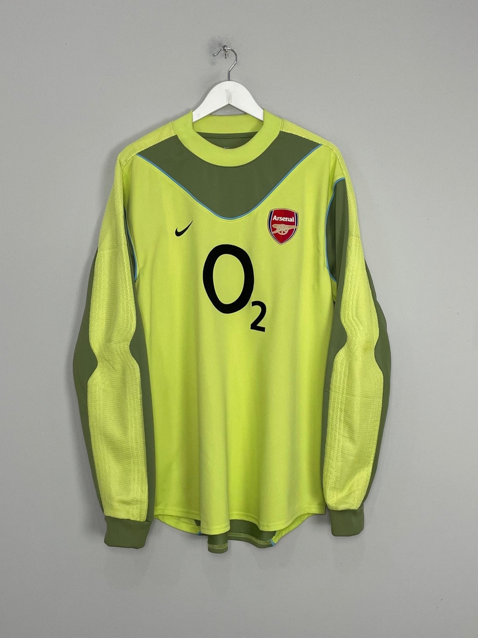 Shop 2003/04 ARSENAL LEHMANN #1 GK SHIRT (L) NIKE, classic football shirts, vintage football shirts & retro soccer jerseys at Cult Kits