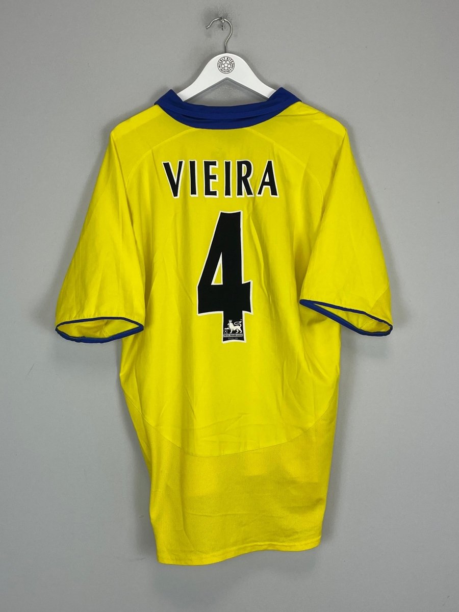 2003/04 ARSENAL VIEIRA 4 AWAY SHIRT (XL) NIKE - Cult Kits - XL - Buy Vintage Football Shirts, Authentic Retro Football Shirts For Sale, Classic Football Shirts & Soccer Jersey