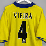 2003/04 ARSENAL VIEIRA 4 AWAY SHIRT (XL) NIKE - Cult Kits - XL - Buy Vintage Football Shirts, Authentic Retro Football Shirts For Sale, Classic Football Shirts & Soccer Jersey