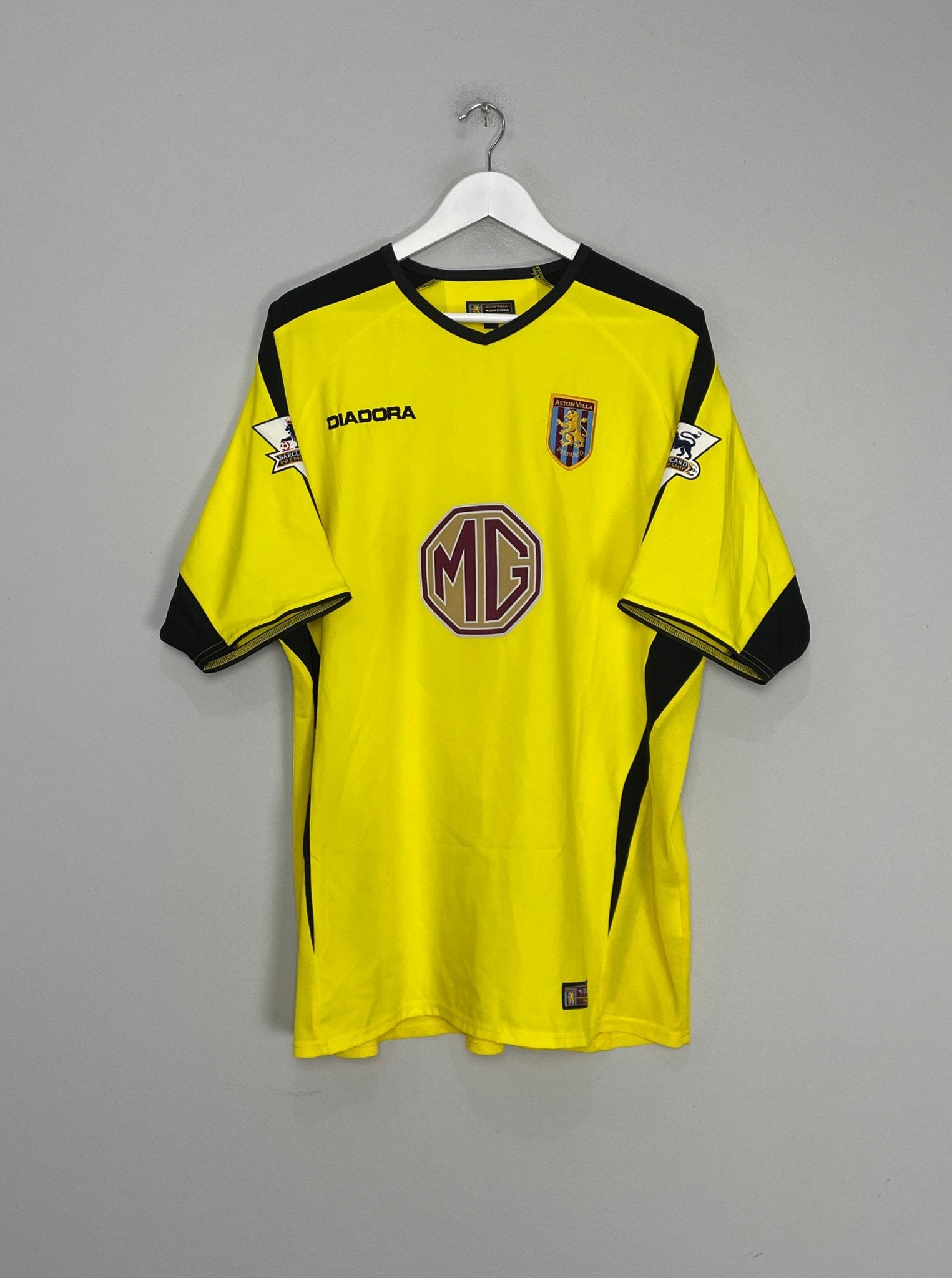 Shop 2003/04 ASTON VILLA ANGEL #18 AWAY SHIRT (L) DIADORA, classic football shirts, vintage football shirts & retro soccer jerseys at Cult Kits