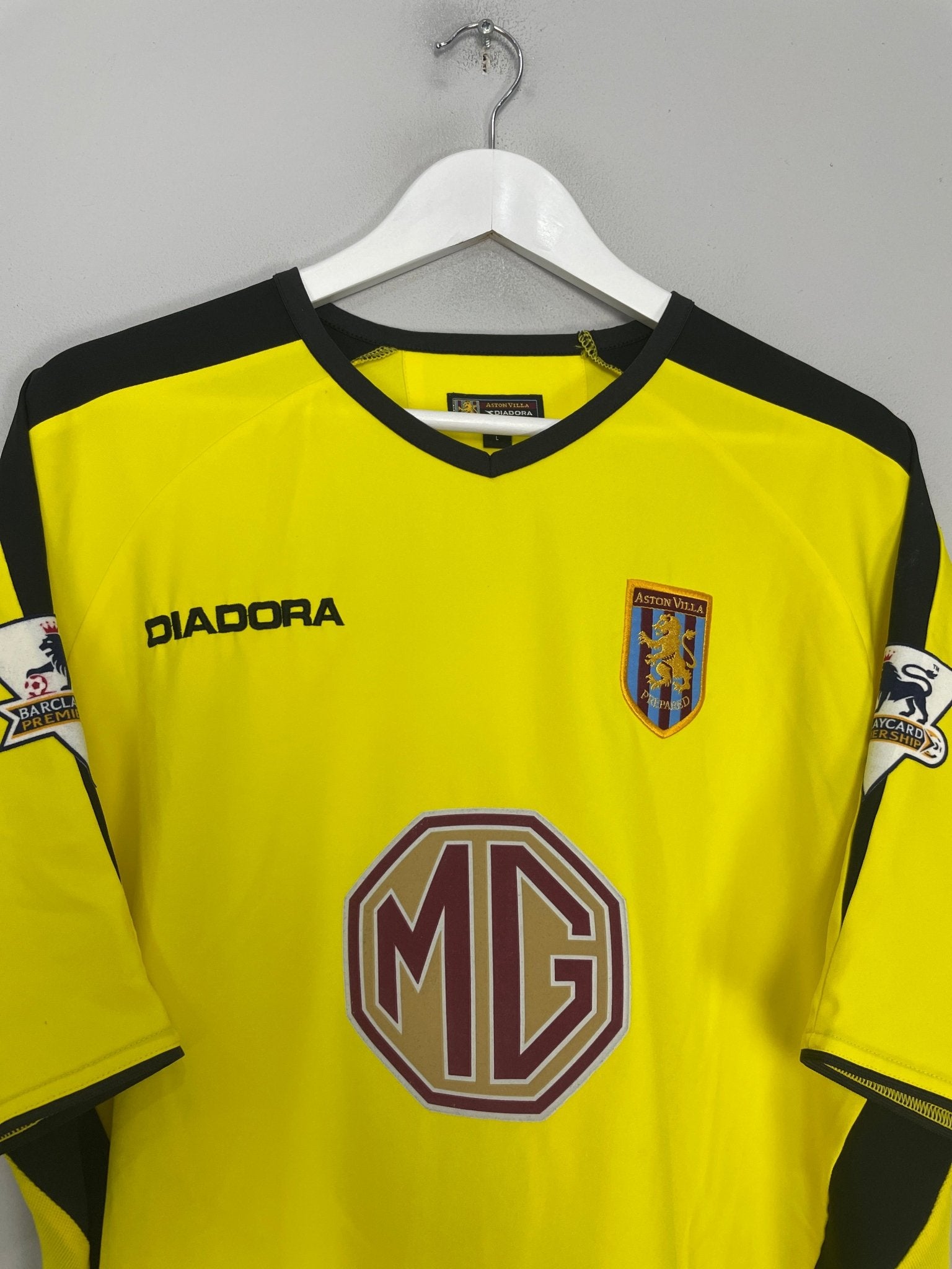 Shop 2003/04 ASTON VILLA ANGEL #18 AWAY SHIRT (L) DIADORA, classic football shirts, vintage football shirts & retro soccer jerseys at Cult Kits