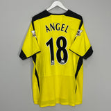 Shop 2003/04 ASTON VILLA ANGEL #18 AWAY SHIRT (L) DIADORA, classic football shirts, vintage football shirts & retro soccer jerseys at Cult Kits