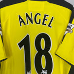 Shop 2003/04 ASTON VILLA ANGEL #18 AWAY SHIRT (L) DIADORA, classic football shirts, vintage football shirts & retro soccer jerseys at Cult Kits