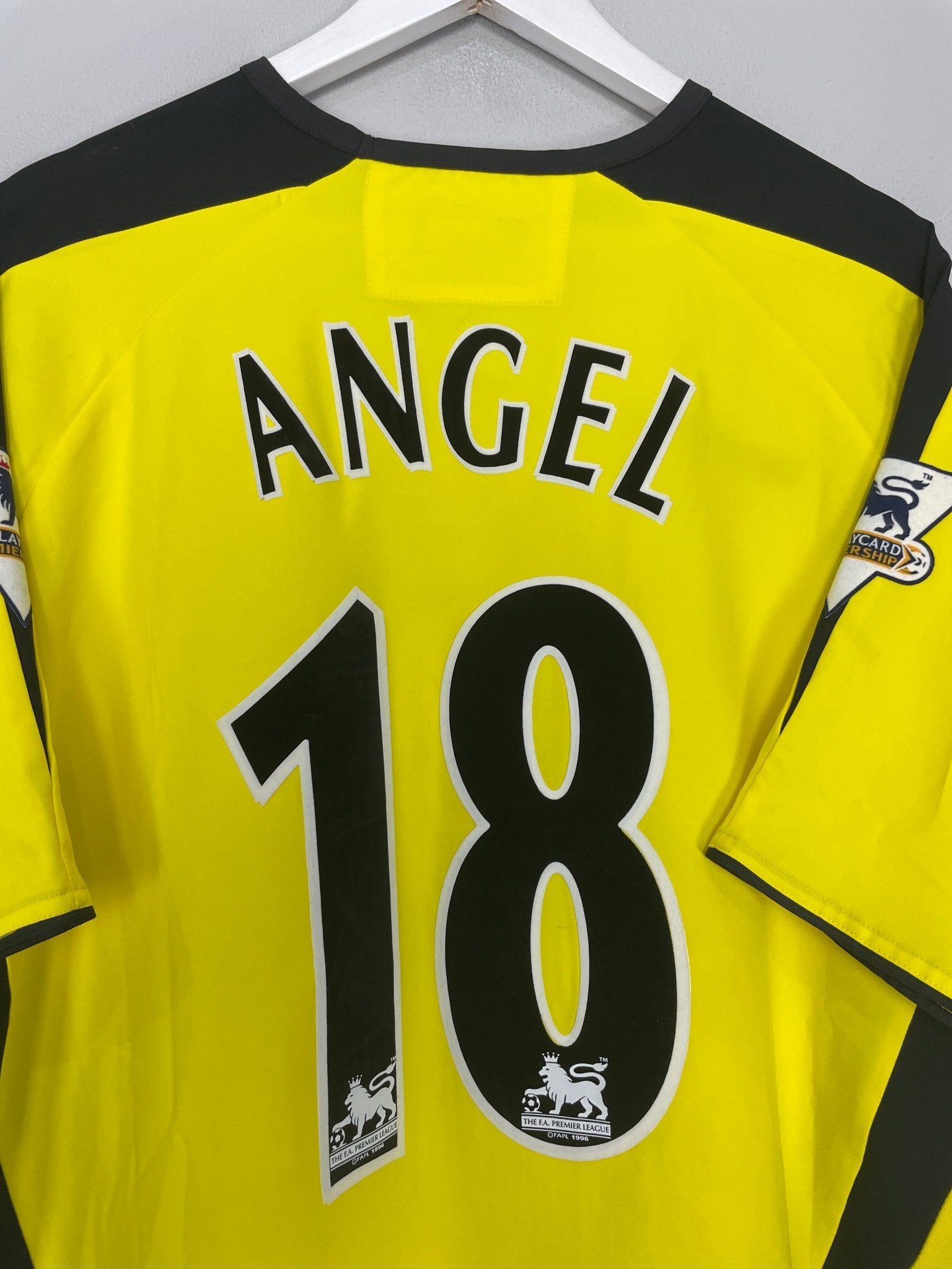 Shop 2003/04 ASTON VILLA ANGEL #18 AWAY SHIRT (L) DIADORA, classic football shirts, vintage football shirts & retro soccer jerseys at Cult Kits