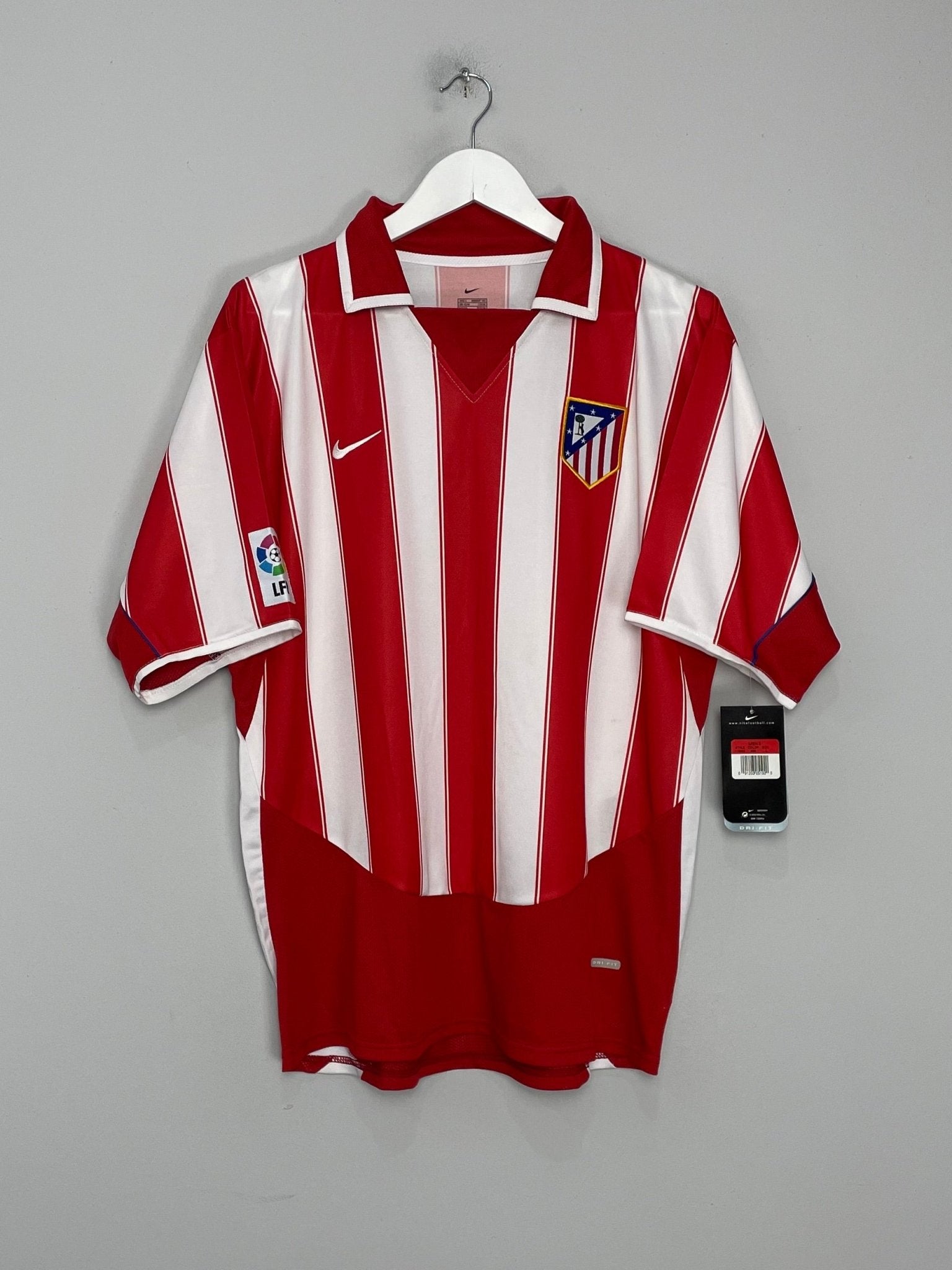 Shop 2003/04 ATLETICO MADRID F.TORRES #9 *BNWT* HOME SHIRT (L) NIKE, classic football shirts, vintage football shirts & retro soccer jerseys at Cult Kits