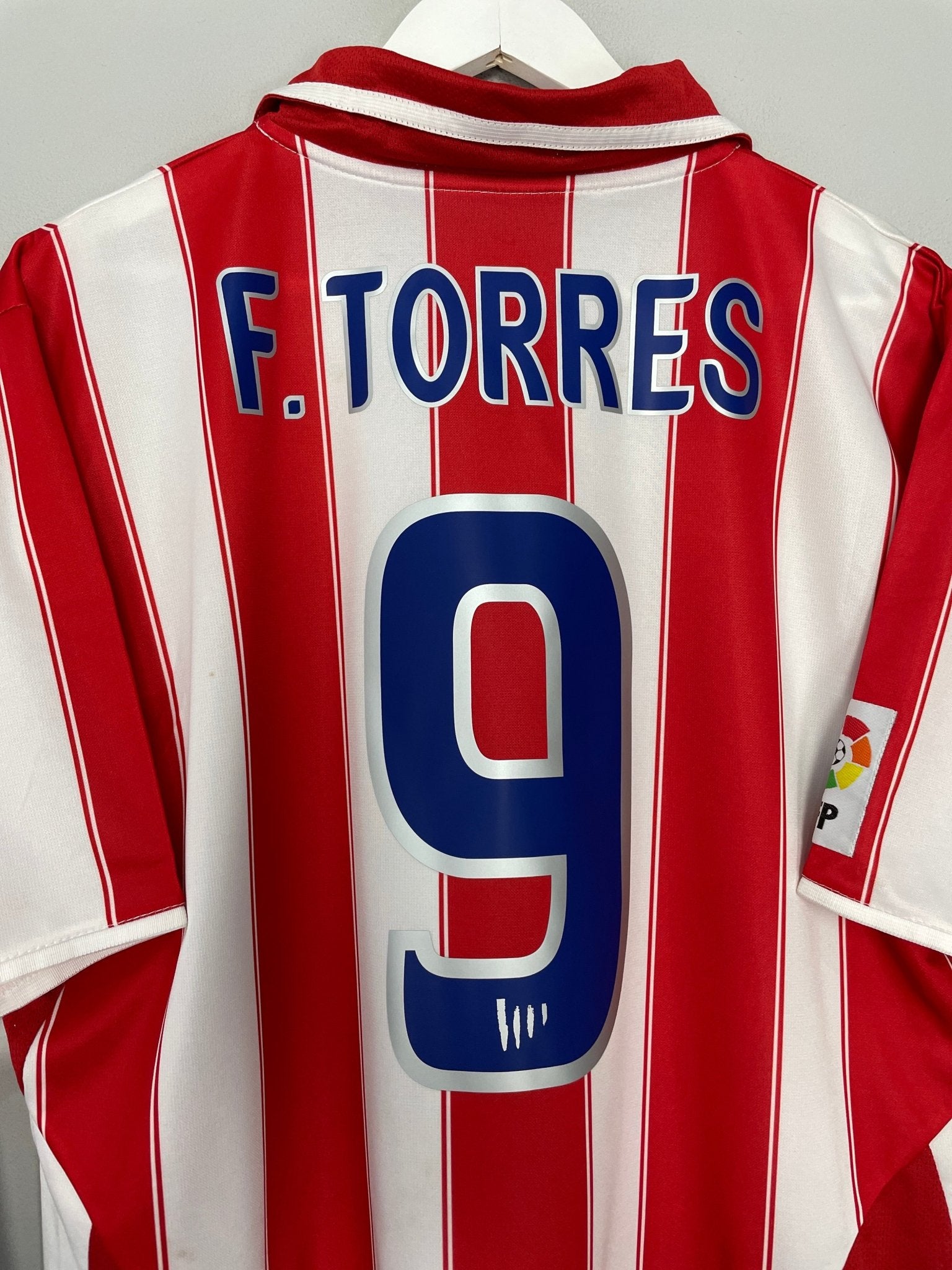 Shop 2003/04 ATLETICO MADRID F.TORRES #9 *BNWT* HOME SHIRT (L) NIKE, classic football shirts, vintage football shirts & retro soccer jerseys at Cult Kits