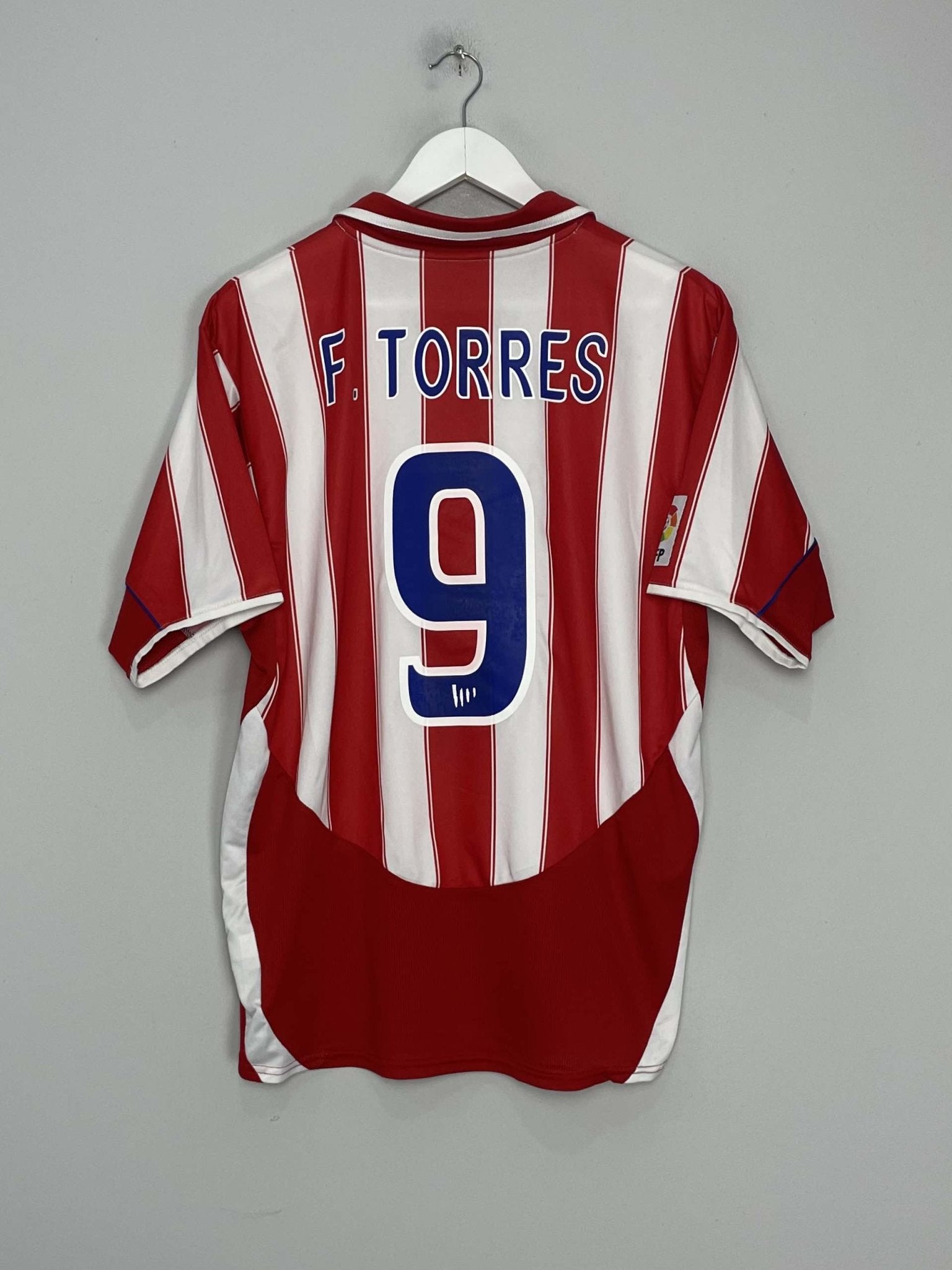 Shop 2003/04 ATLETICO MADRID F.TORRES #9 HOME SHIRT (M) NIKE, classic football shirts, vintage football shirts & retro soccer jerseys at Cult Kits
