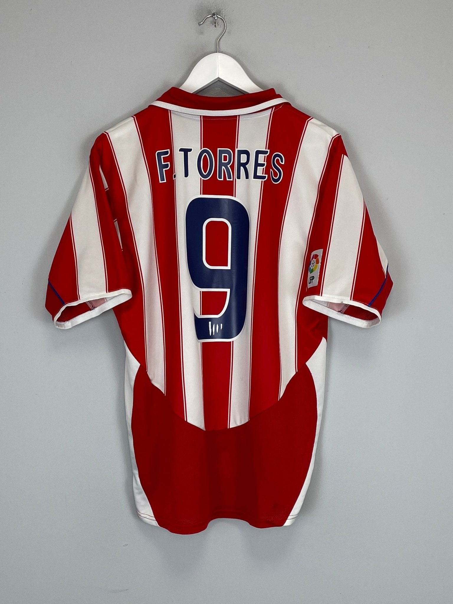 Shop 2003/04 ATLETICO MADRID F.TORRES #9 HOME SHIRT (M) NIKE, classic football shirts, vintage football shirts & retro soccer jerseys at Cult Kits