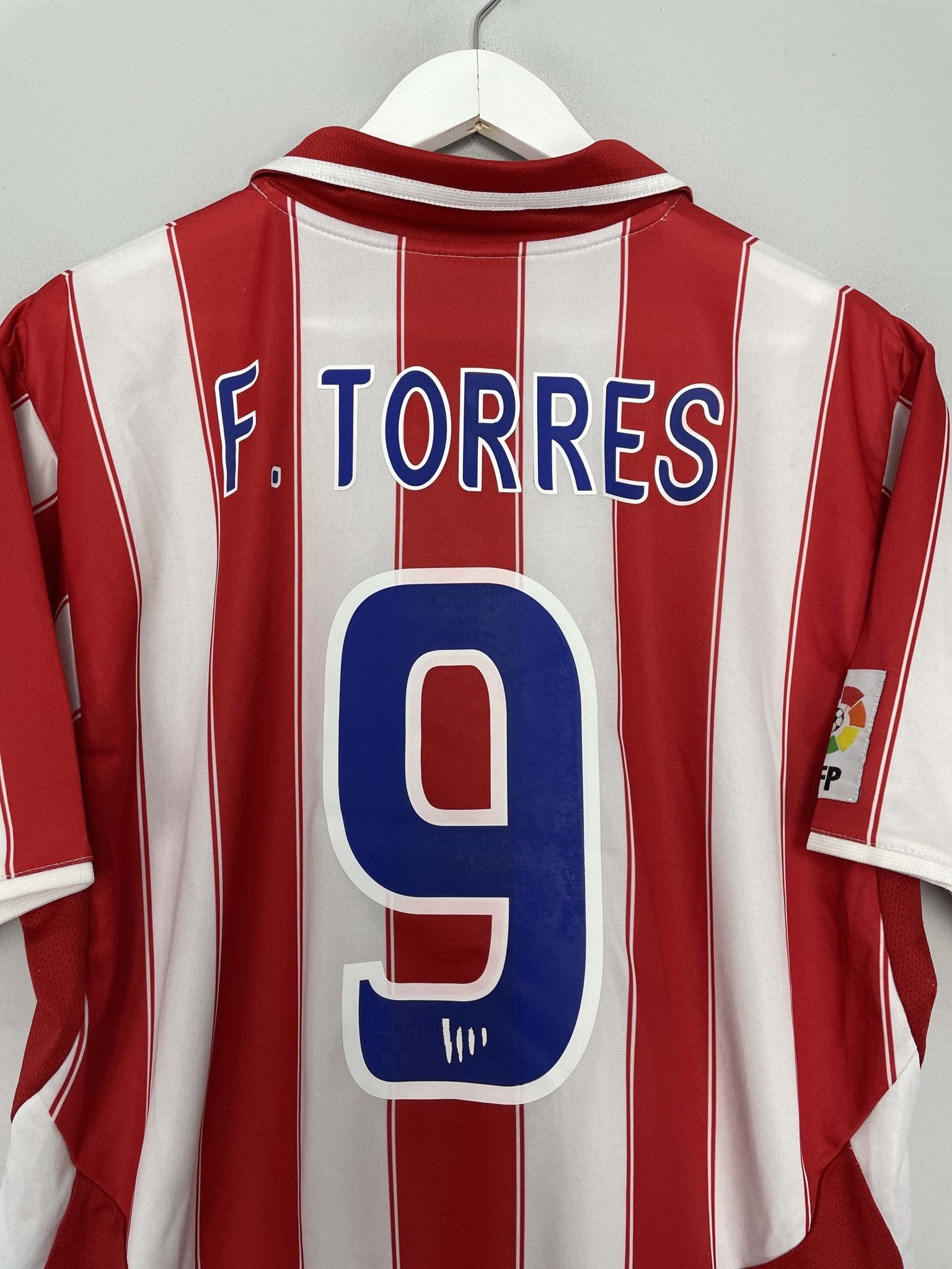 Shop 2003/04 ATLETICO MADRID F.TORRES #9 HOME SHIRT (M) NIKE, classic football shirts, vintage football shirts & retro soccer jerseys at Cult Kits