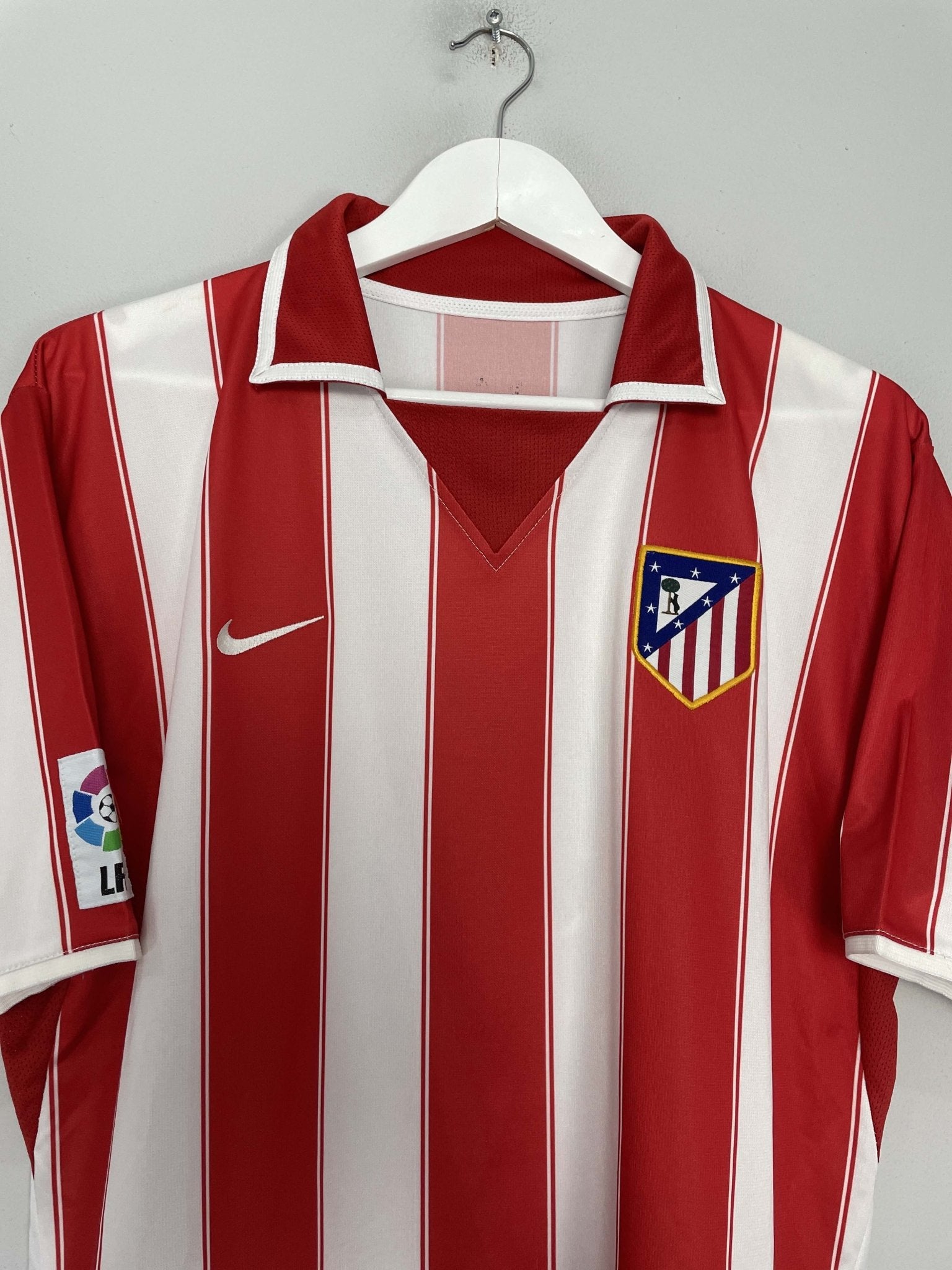 Shop 2003/04 ATLETICO MADRID F.TORRES #9 HOME SHIRT (M) NIKE, classic football shirts, vintage football shirts & retro soccer jerseys at Cult Kits