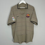 Shop 2003/04 BARCELONA RONALDINHO #10 AWAY SHIRT (L) NIKE, classic football shirts, vintage football shirts & retro soccer jerseys at Cult Kits