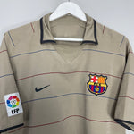 Shop 2003/04 BARCELONA RONALDINHO #10 AWAY SHIRT (L) NIKE, classic football shirts, vintage football shirts & retro soccer jerseys at Cult Kits