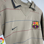 Shop 2003/04 BARCELONA RONALDINHO #10 AWAY SHIRT (M) NIKE, classic football shirts, vintage football shirts & retro soccer jerseys at Cult Kits