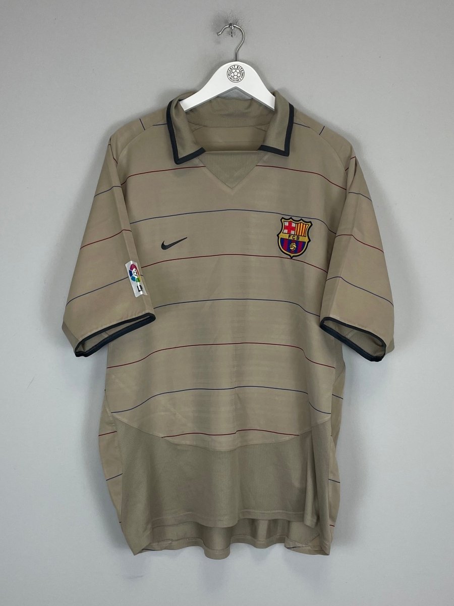 2003/04 BARCELONA RONALDINHO 10 AWAY SHIRT (XL) NIKE - Cult Kits - XL - Buy Vintage Football Shirts, Authentic Retro Football Shirts For Sale, Classic Football Shirts & Soccer Jersey