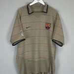 2003/04 BARCELONA RONALDINHO 10 AWAY SHIRT (XL) NIKE - Cult Kits - XL - Buy Vintage Football Shirts, Authentic Retro Football Shirts For Sale, Classic Football Shirts & Soccer Jersey