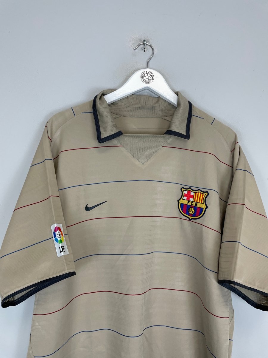 2003/04 BARCELONA RONALDINHO 10 AWAY SHIRT (XL) NIKE - Cult Kits - XL - Buy Vintage Football Shirts, Authentic Retro Football Shirts For Sale, Classic Football Shirts & Soccer Jersey