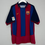 Shop 2003/04 BARCELONA RONALDINHO #10 HOME SHIRT (XL) NIKE, classic football shirts, vintage football shirts & retro soccer jerseys at Cult Kits