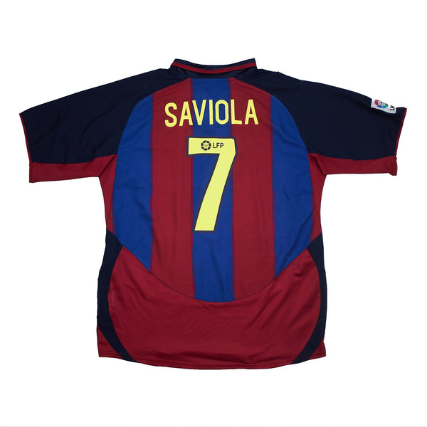 2003/04 Barcelona Saviola #7 Home Shirt (L) Nike – Cult Kits