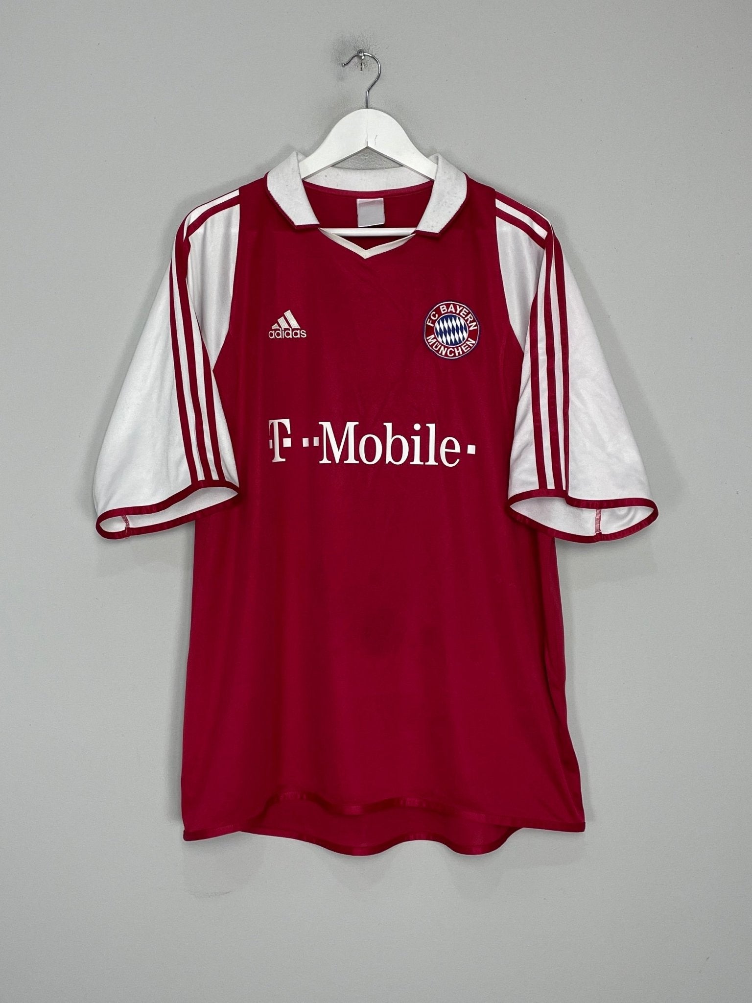 Shop 2003/04 BAYERN MUNICH HOME SHIRT (XL) ADIDAS, classic football shirts, vintage football shirts & retro soccer jerseys at Cult Kits