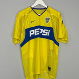 Shop 2003/04 BOCA JUNIORS AWAY SHIRT (M) NIKE, classic football shirts, vintage football shirts & retro soccer jerseys at Cult Kits