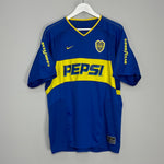 Shop 2003/04 BOCA JUNIORS HOME SHIRT (XL) NIKE, classic football shirts, vintage football shirts & retro soccer jerseys at Cult Kits