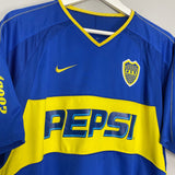 Shop 2003/04 BOCA JUNIORS HOME SHIRT (XL) NIKE, classic football shirts, vintage football shirts & retro soccer jerseys at Cult Kits