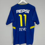 Shop 2003/04 BOCA JUNIORS TEVEZ #11 HOME SHIRT (L) NIKE, classic football shirts, vintage football shirts & retro soccer jerseys at Cult Kits