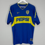 Shop 2003/04 BOCA JUNIORS TEVEZ #11 HOME SHIRT (L) NIKE, classic football shirts, vintage football shirts & retro soccer jerseys at Cult Kits