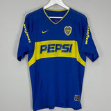 Shop 2003/04 BOCA JUNIORS TEVEZ #11 HOME SHIRT (L) NIKE, classic football shirts, vintage football shirts & retro soccer jerseys at Cult Kits