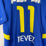 Shop 2003/04 BOCA JUNIORS TEVEZ #11 HOME SHIRT (L) NIKE, classic football shirts, vintage football shirts & retro soccer jerseys at Cult Kits