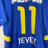 Shop 2003/04 BOCA JUNIORS TEVEZ #11 HOME SHIRT (L) NIKE, classic football shirts, vintage football shirts & retro soccer jerseys at Cult Kits