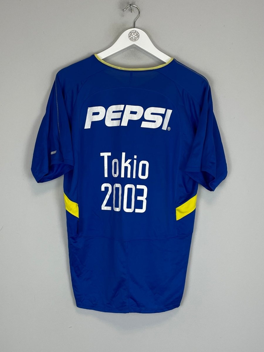 2003/04 BOCA JUNIORS 'TOKYO' HOME SHIRT (M) NIKE - Cult Kits - Medium - Buy Vintage Football Shirts, Authentic Retro Football Shirts For Sale, Classic Football Shirts & Soccer Jersey