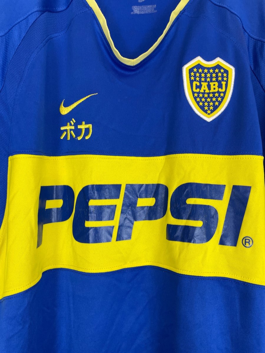 2003/04 BOCA JUNIORS 'TOKYO' HOME SHIRT (M) NIKE - Cult Kits - Medium - Buy Vintage Football Shirts, Authentic Retro Football Shirts For Sale, Classic Football Shirts & Soccer Jersey
