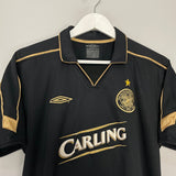 Shop 2003/04 CELTIC LARSSON #7 AWAY SHIRT (M) UMBRO, classic football shirts, vintage football shirts & retro soccer jerseys at Cult Kits