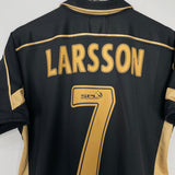 Shop 2003/04 CELTIC LARSSON #7 AWAY SHIRT (M) UMBRO, classic football shirts, vintage football shirts & retro soccer jerseys at Cult Kits